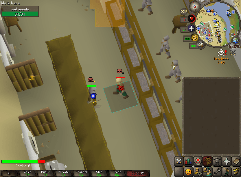JMR LTD death screenshot killed by sad weenie in Old School RuneScape
