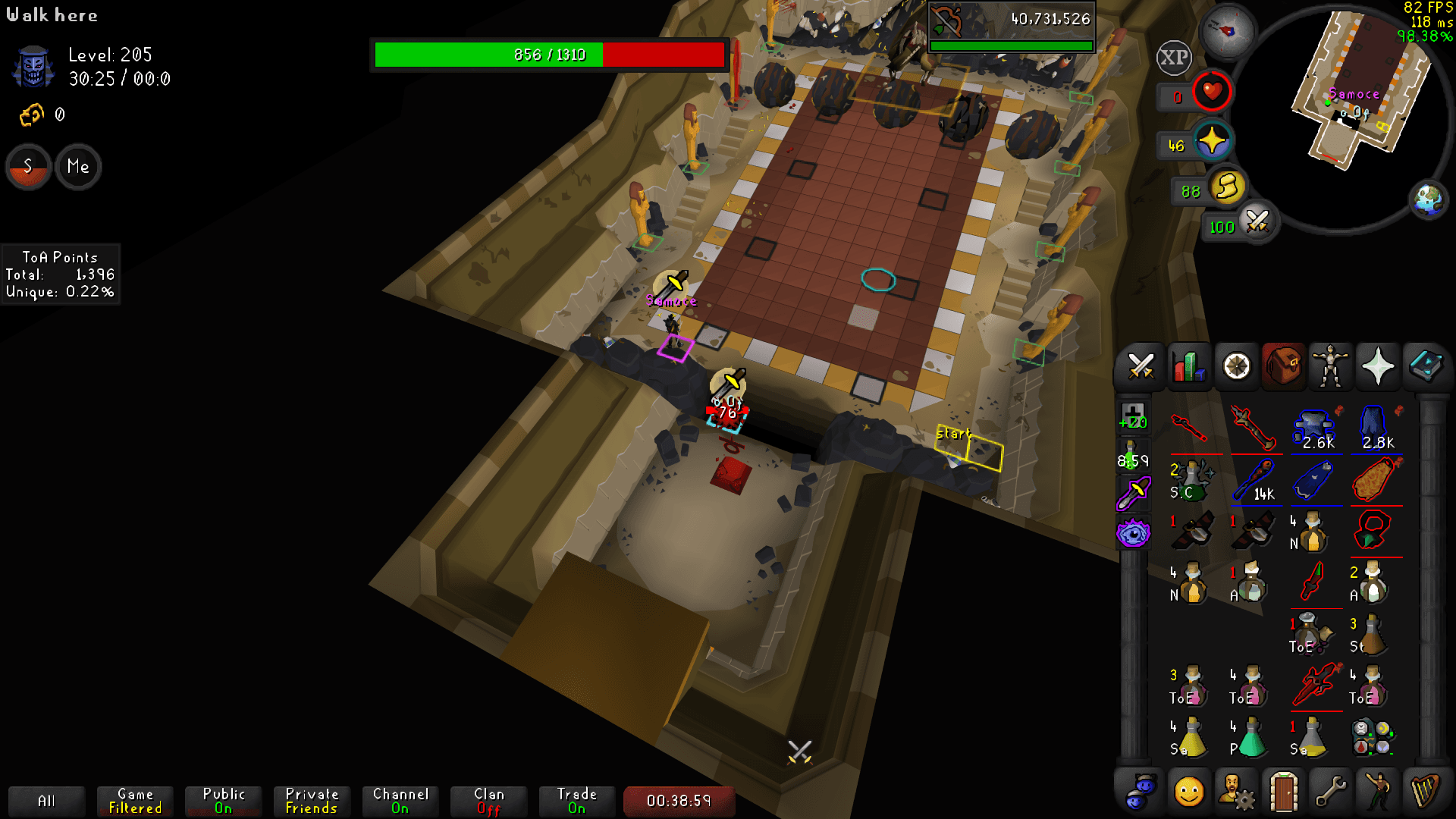 o 0f death screenshot in Old School RuneScape