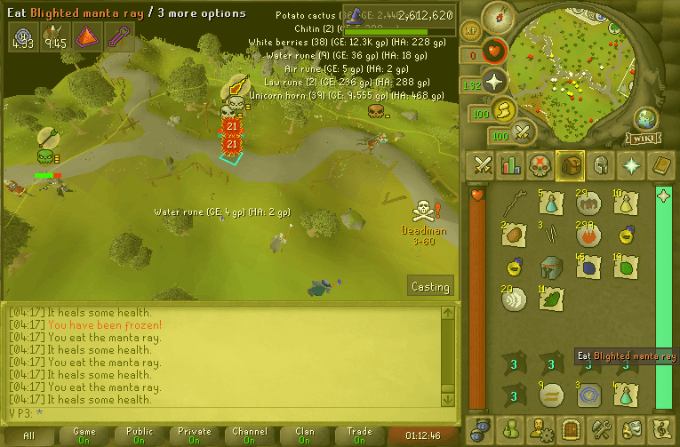 V P3 death screenshot killed by Dinklage Dan in Old School RuneScape