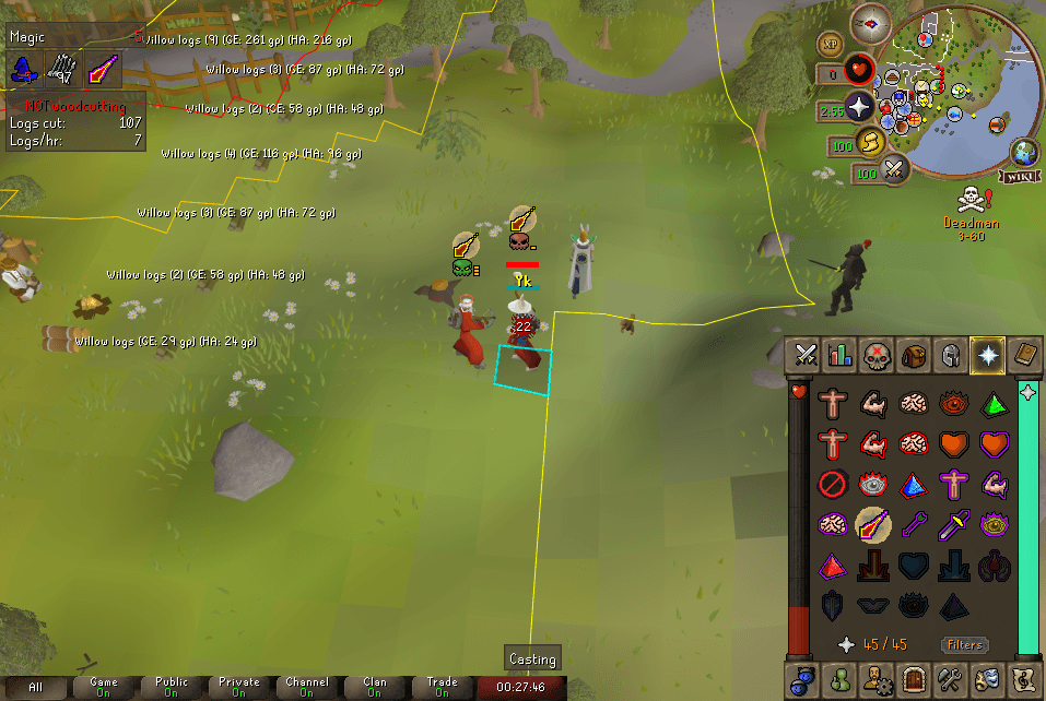 V P3 death screenshot killed by GIM Luggi in Old School RuneScape