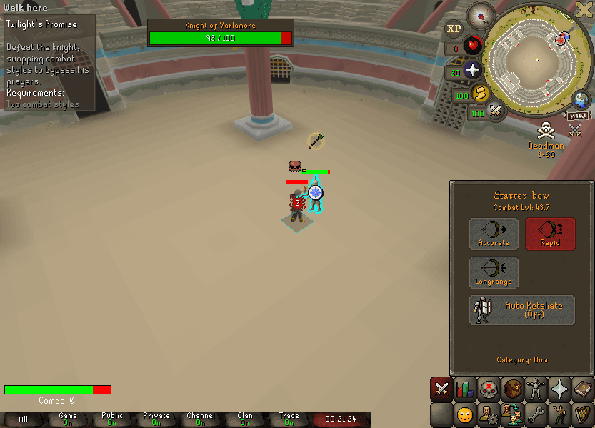 JMR LTD death screenshot killed by Knight of Varlamore in Old School RuneScape