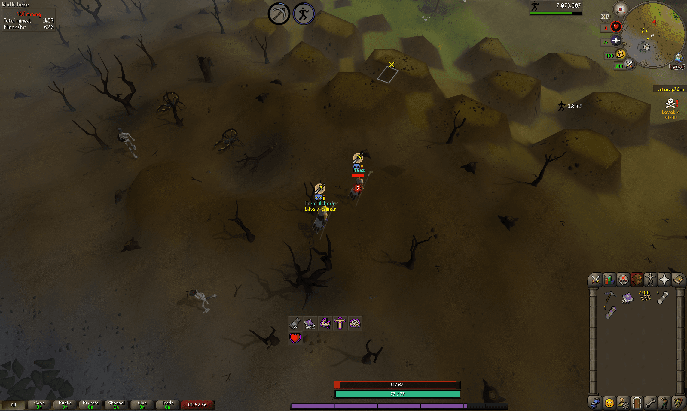 Maaz death screenshot killed by FarmFilcher4 in Old School RuneScape