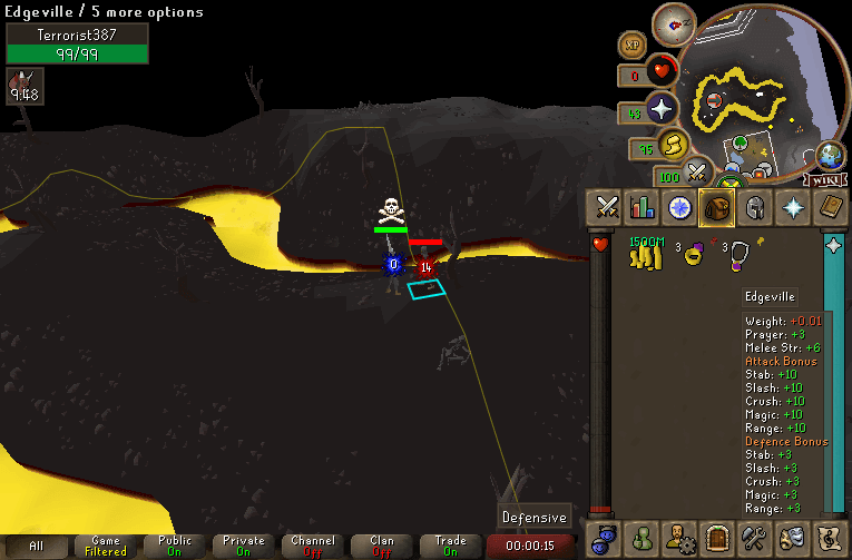 X__8 death screenshot killed by Terrorist387 in Old School RuneScape