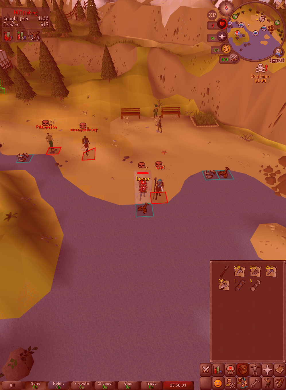 PotNoodleGIM death screenshot in Old School RuneScape