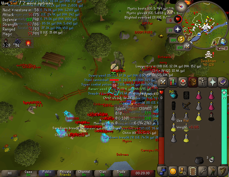Spoon Barr death screenshot killed by ClGARO in Old School RuneScape