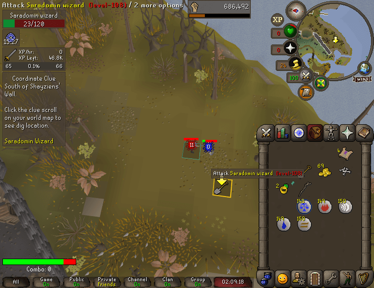 melonstand death screenshot killed by Saradomin wizard in Old School RuneScape