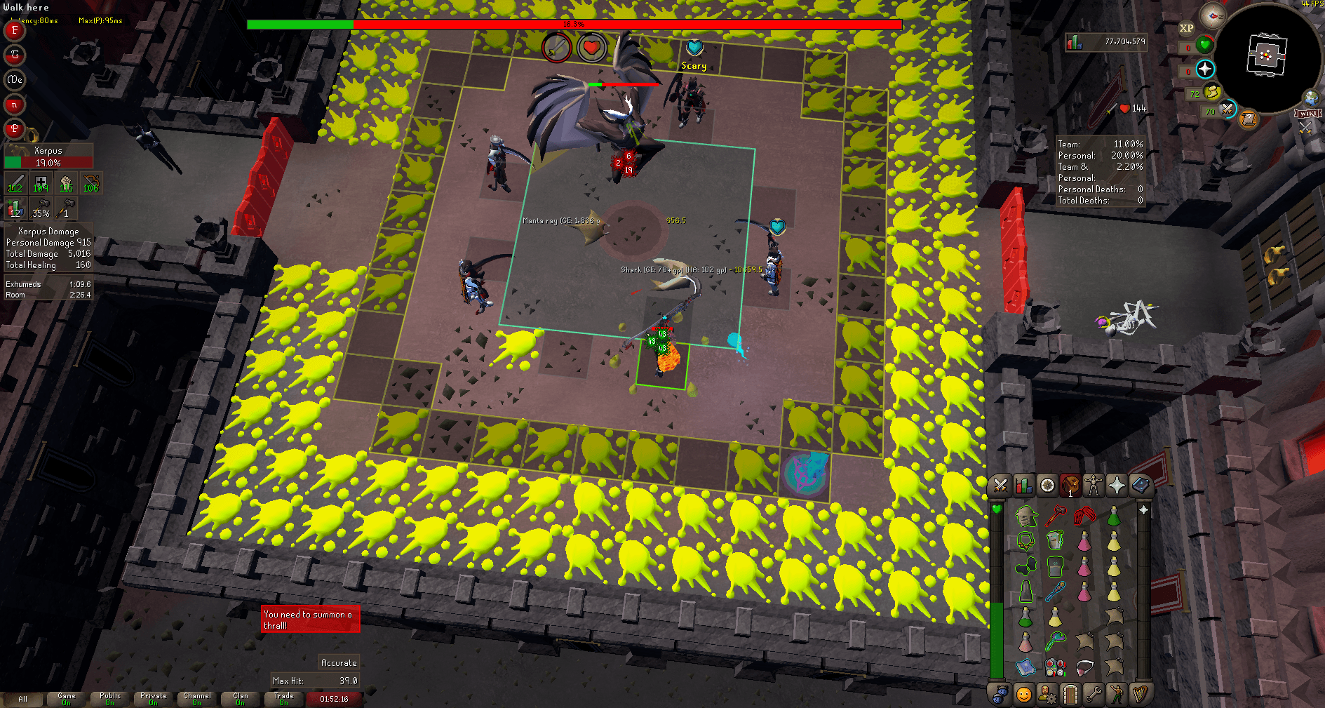 Xvok death screenshot in Old School RuneScape