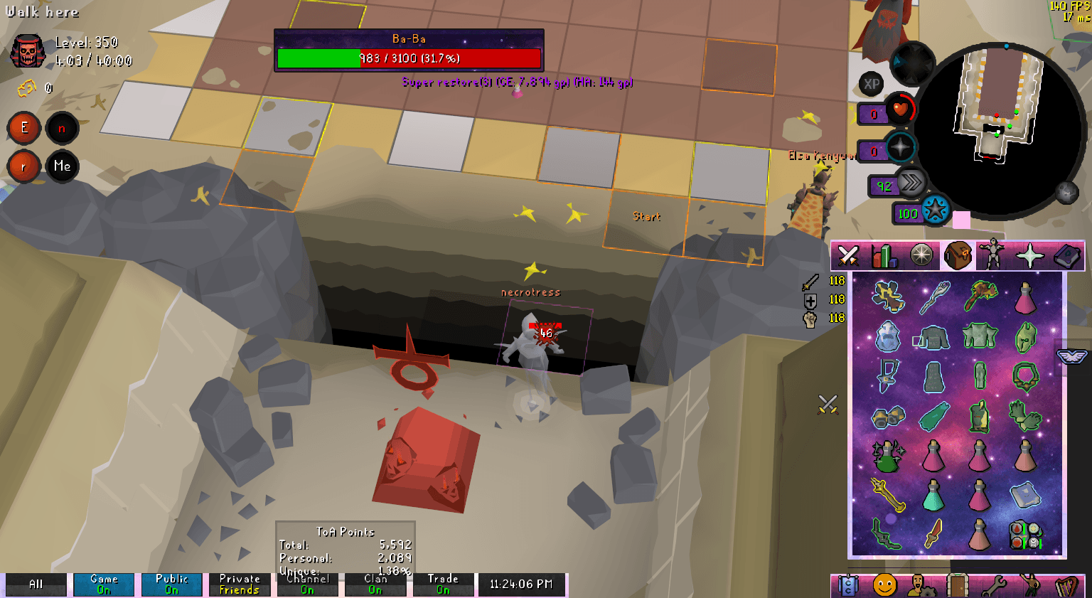 Fazed Imp death screenshot in Old School RuneScape