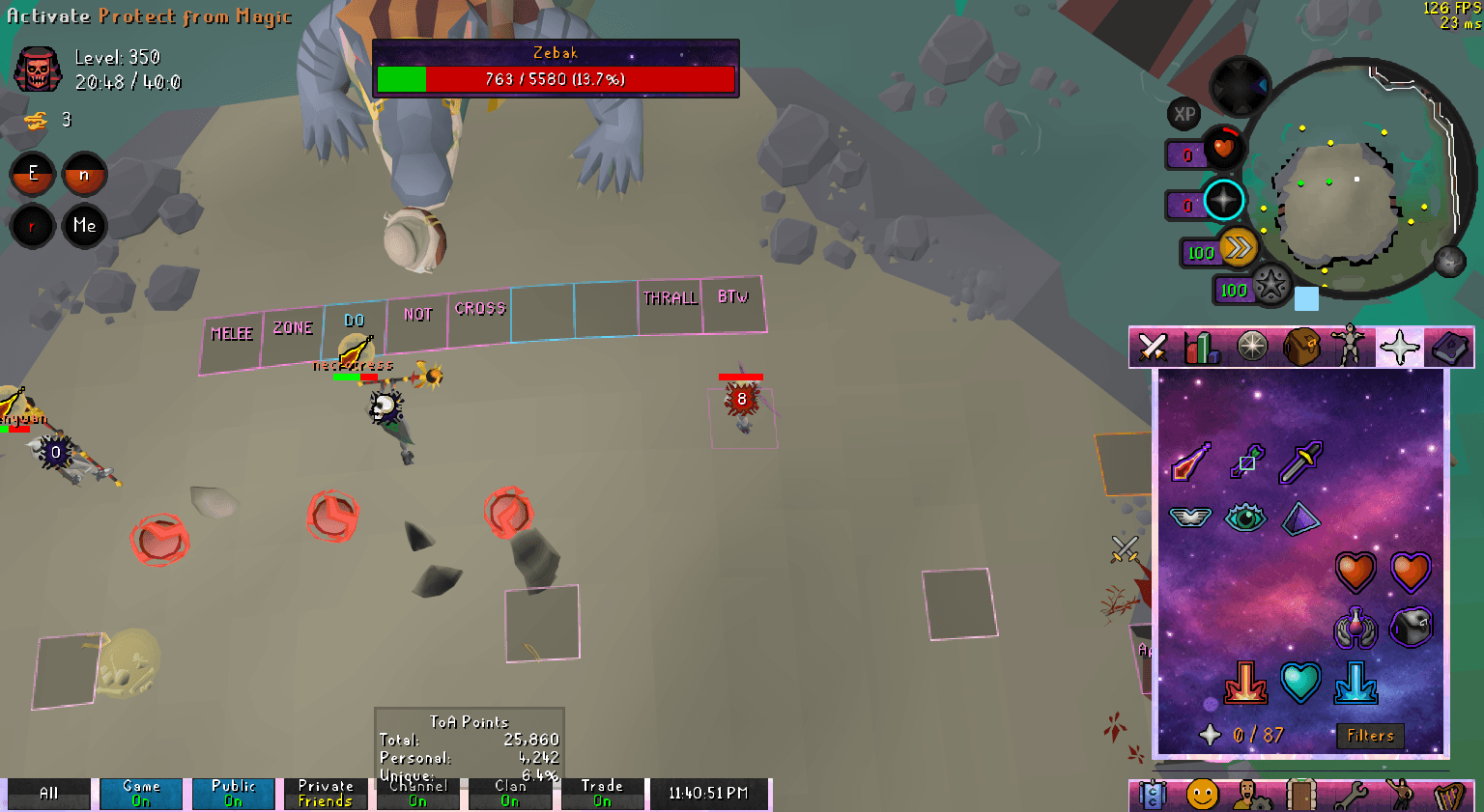 Fazed Imp death screenshot in Old School RuneScape