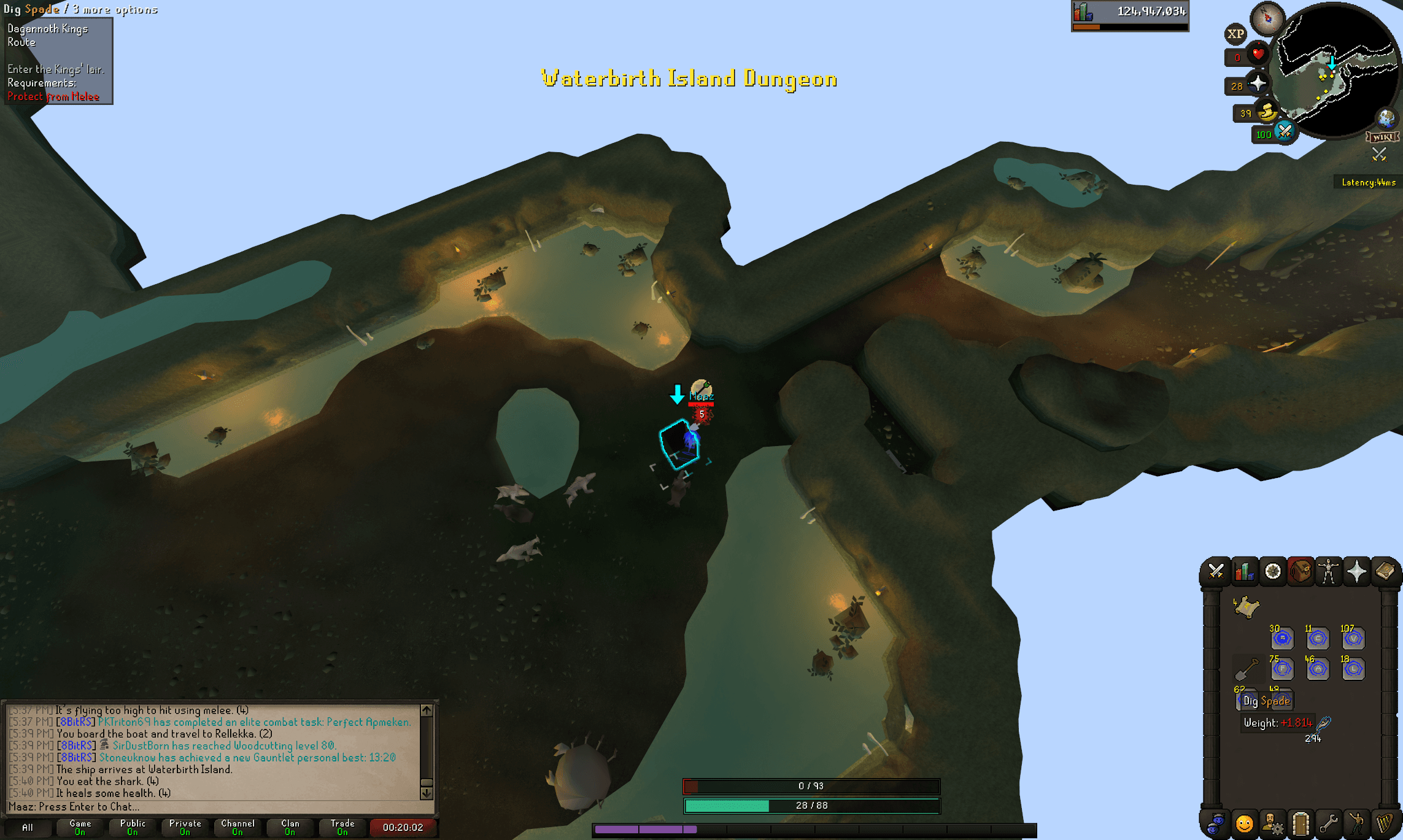 Maaz death screenshot killed by Wallasalki in Old School RuneScape