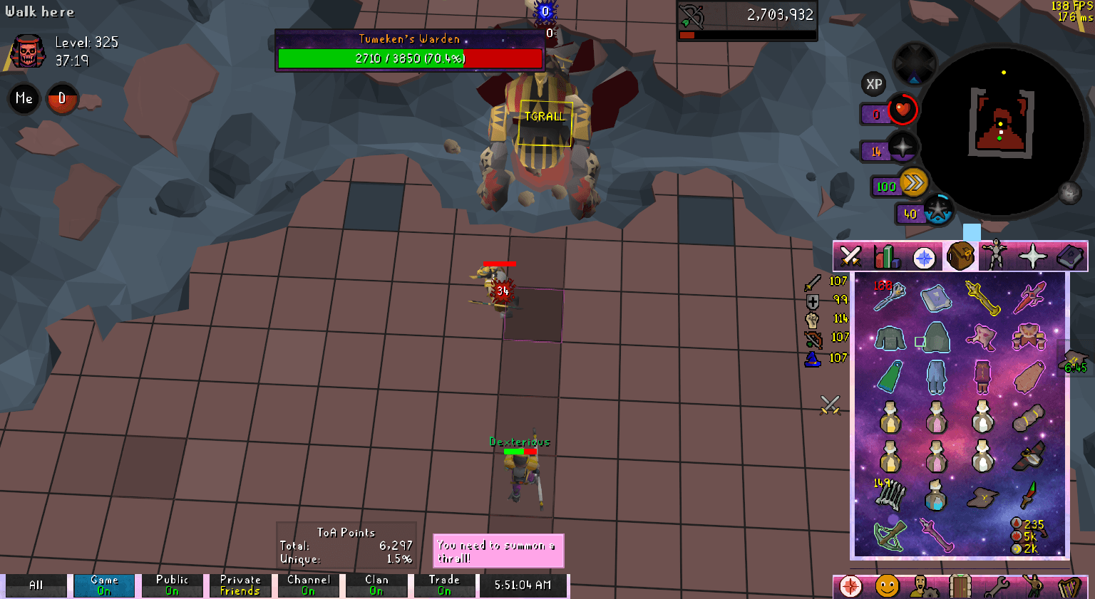 Fazed lmp death screenshot in Old School RuneScape