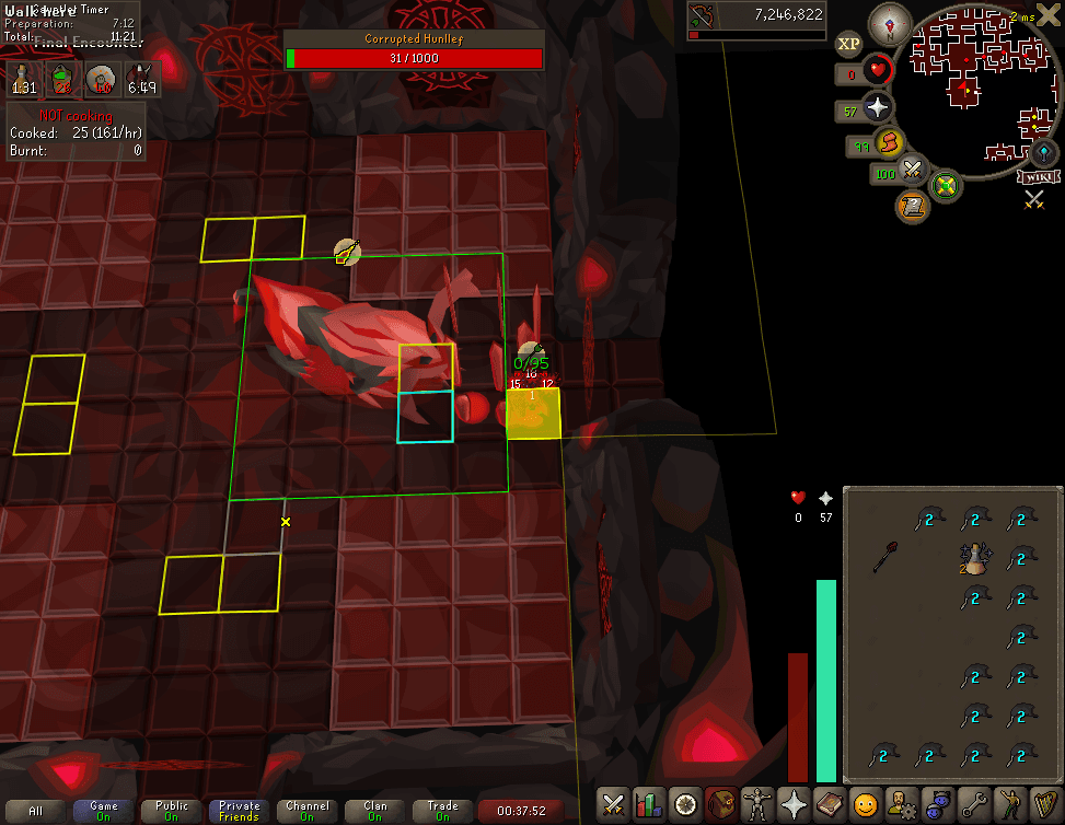 shibalsekk death screenshot killed by Corrupted Hunllef in Old School RuneScape