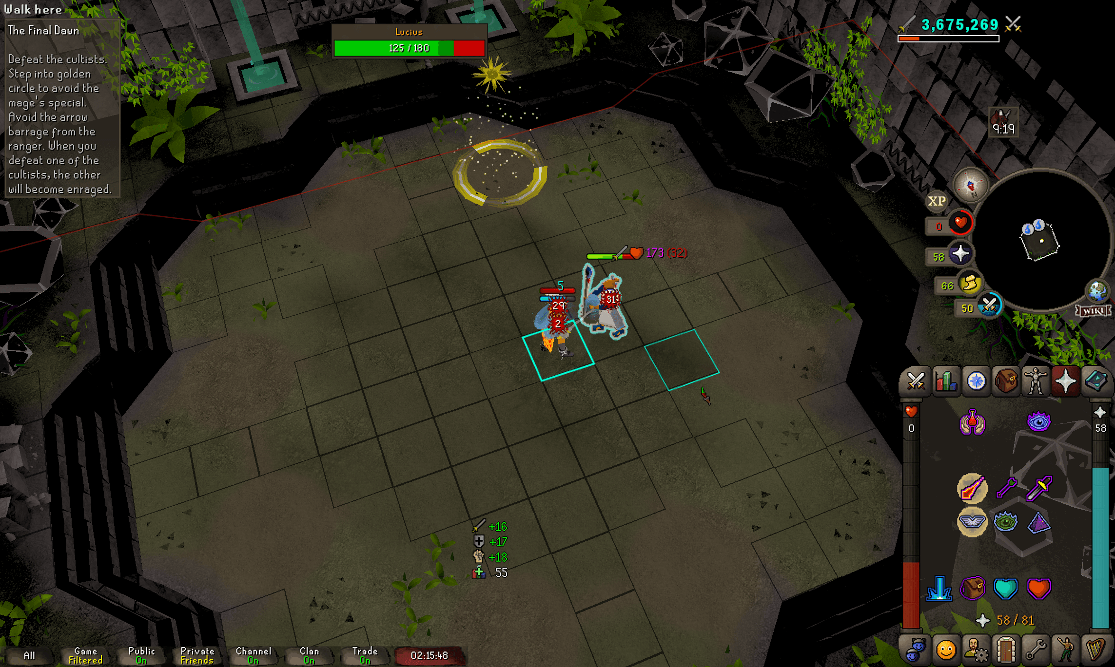 suk mi cox death screenshot killed by Lucius in Old School RuneScape