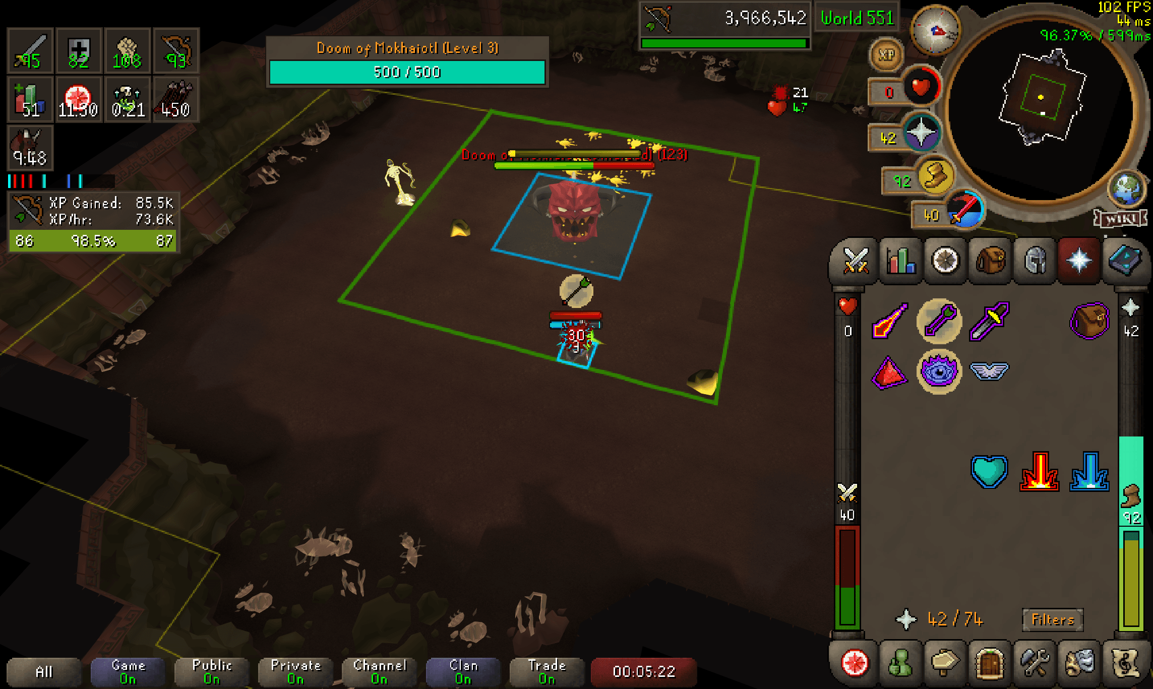 SandipNandy death screenshot killed by Doom of Mokhaiotl (Shielded) in Old School RuneScape