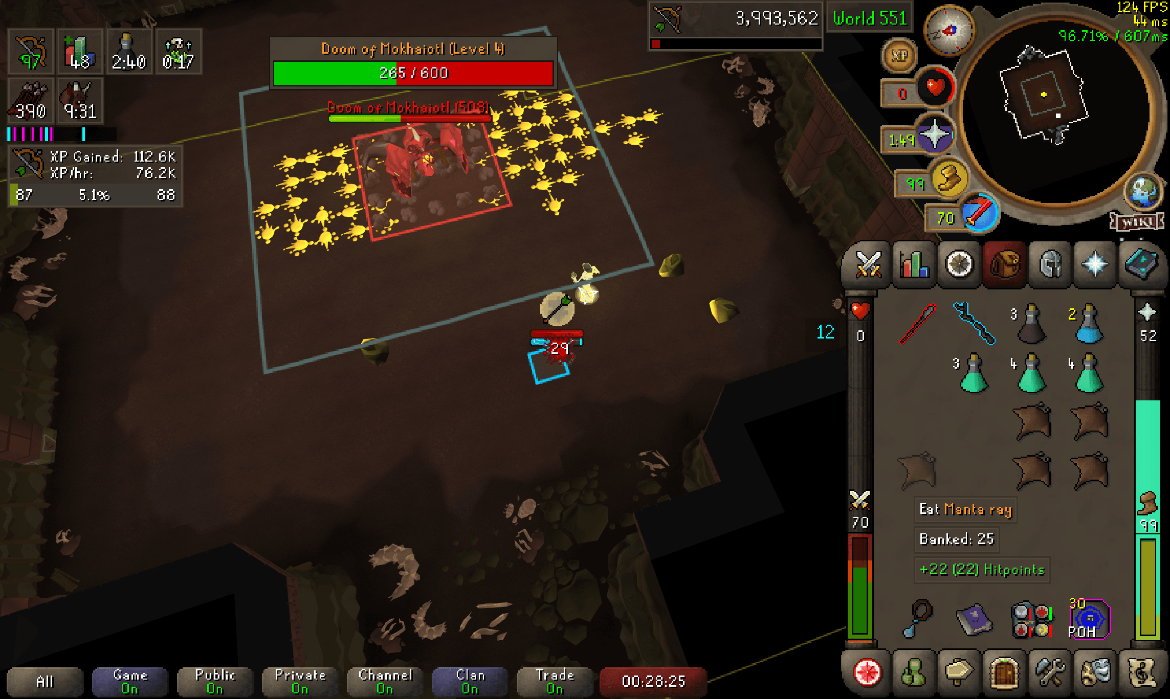 SandipNandy death screenshot killed by Doom of Mokhaiotl in Old School RuneScape