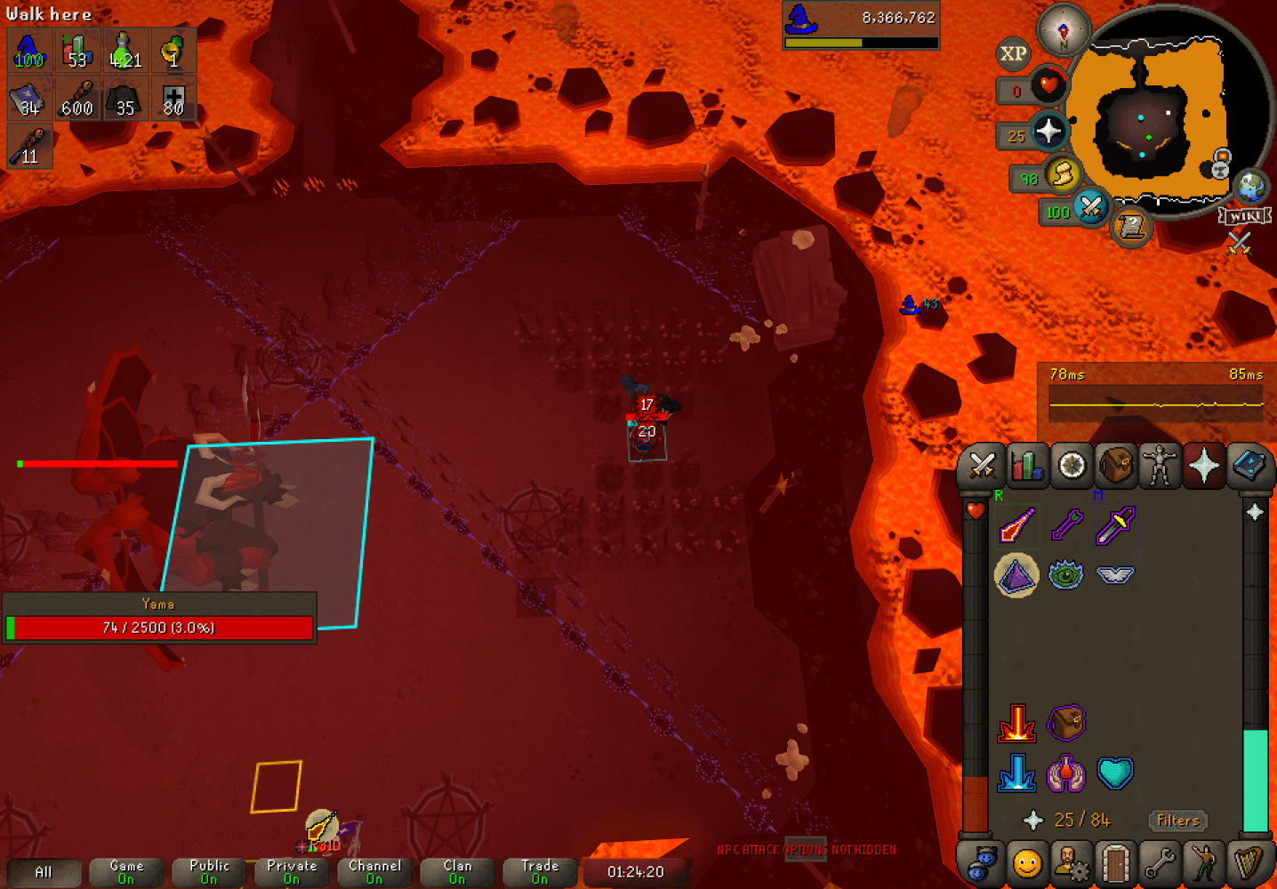 Busta Juice death screenshot killed by Yama in Old School RuneScape