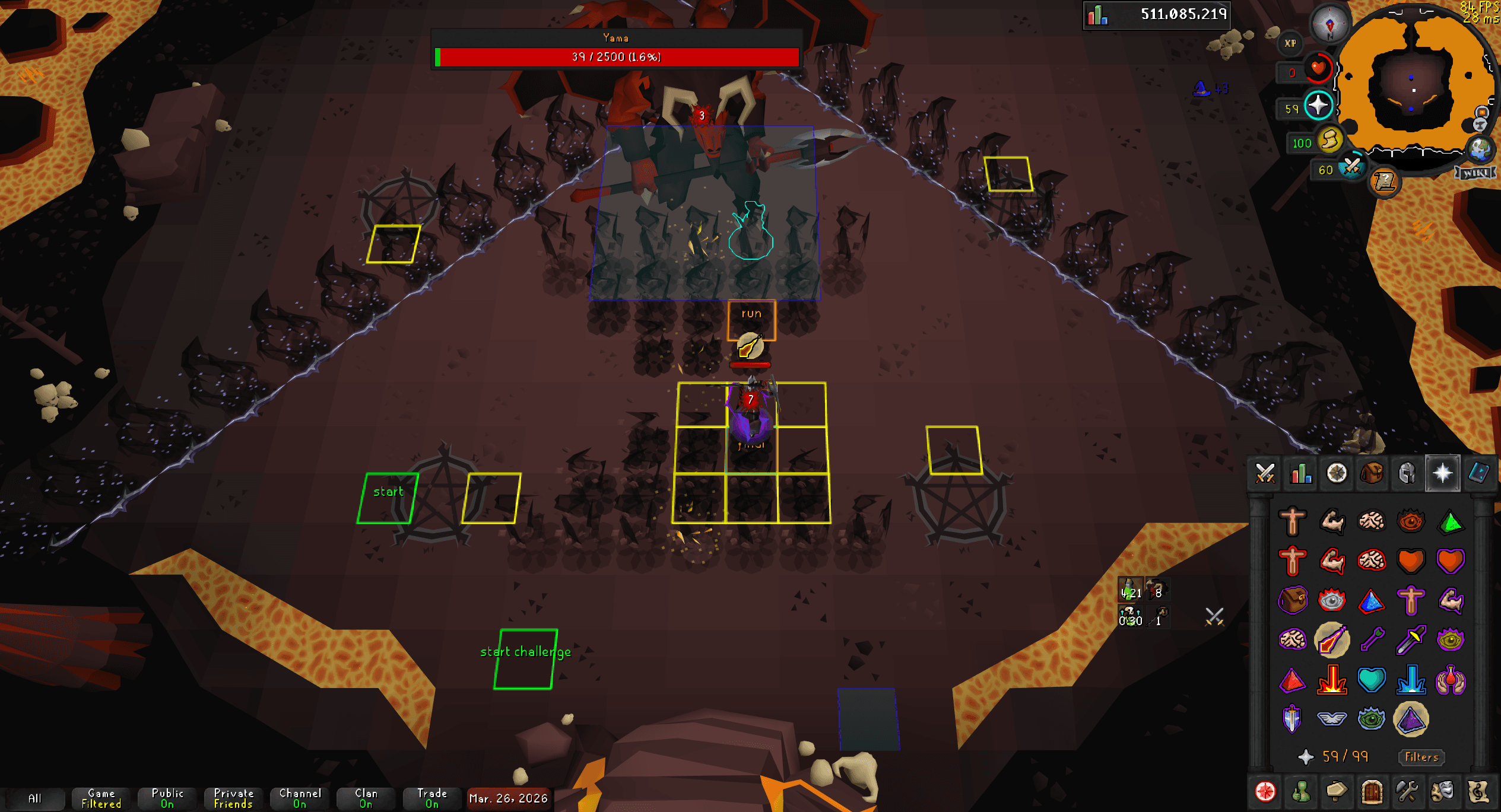 Zaryte Don death screenshot killed by Yama in Old School RuneScape