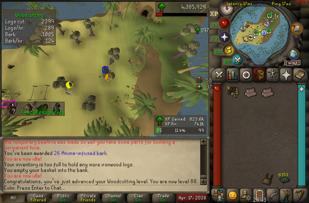 Event screenshot