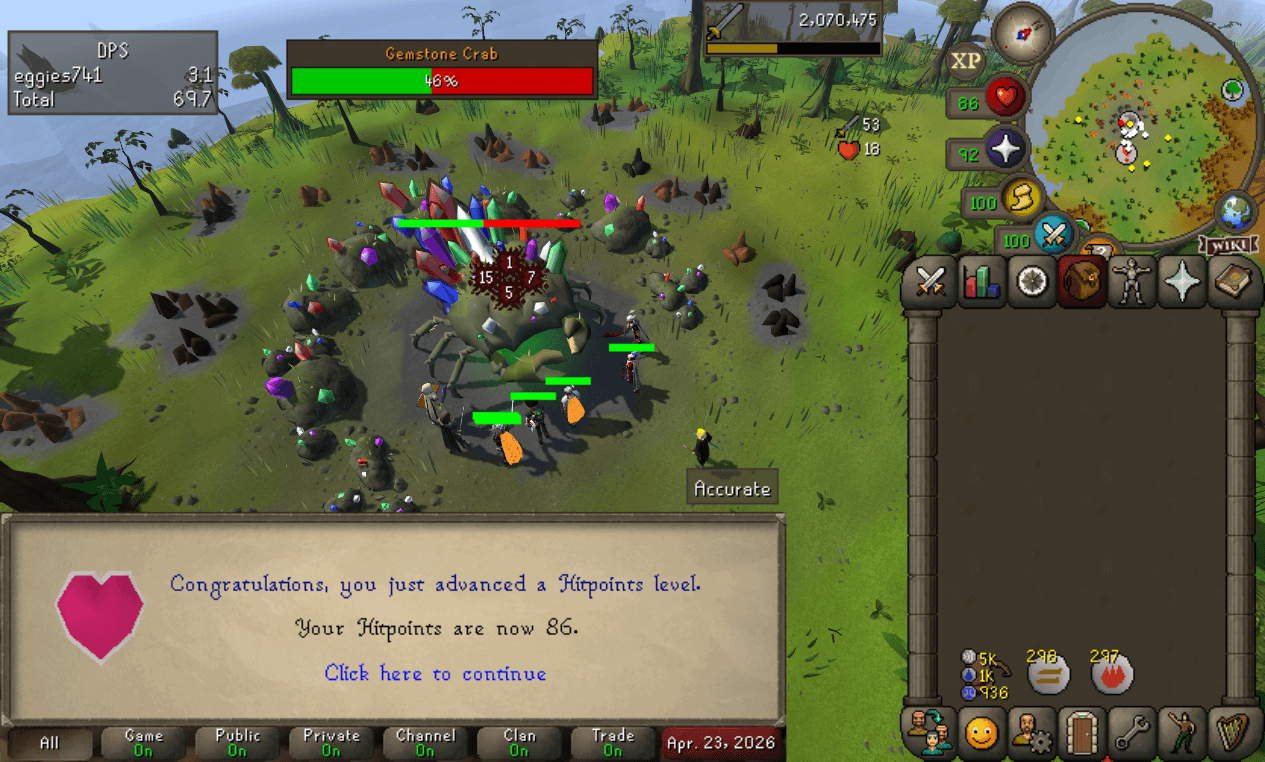 Event screenshot