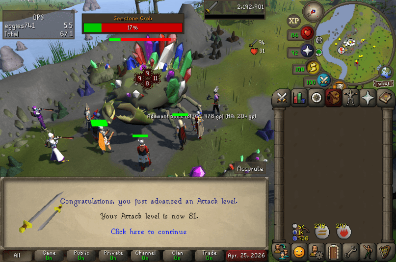 Event screenshot
