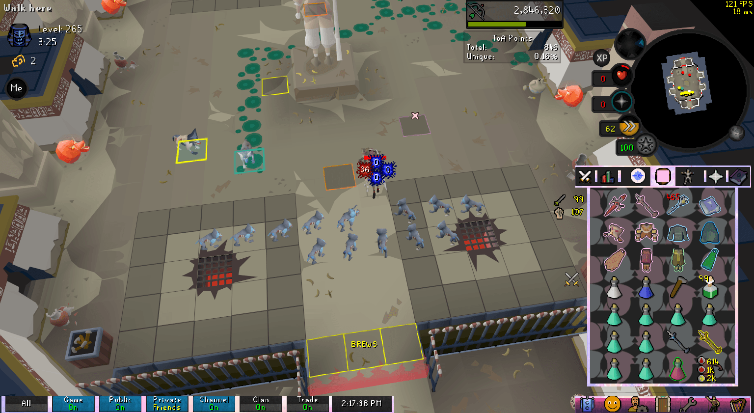 Fazed lmp death screenshot killed by Baboon Shaman in Old School RuneScape