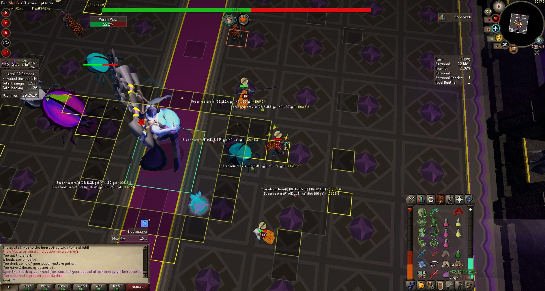 Xvok death screenshot in Old School RuneScape