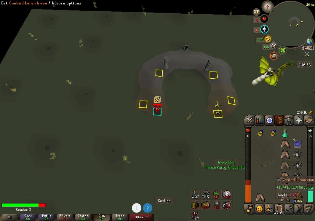 Max Fallen death screenshot killed by Zulrah in Old School RuneScape