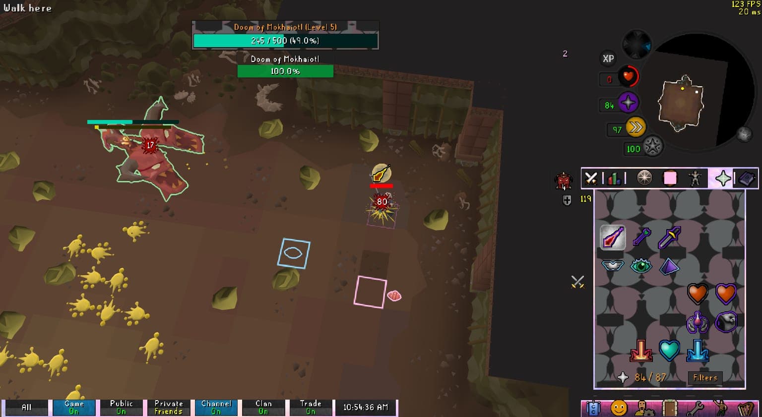Fazed Imp death screenshot killed by Doom of Mokhaiotl (Shielded) in Old School RuneScape
