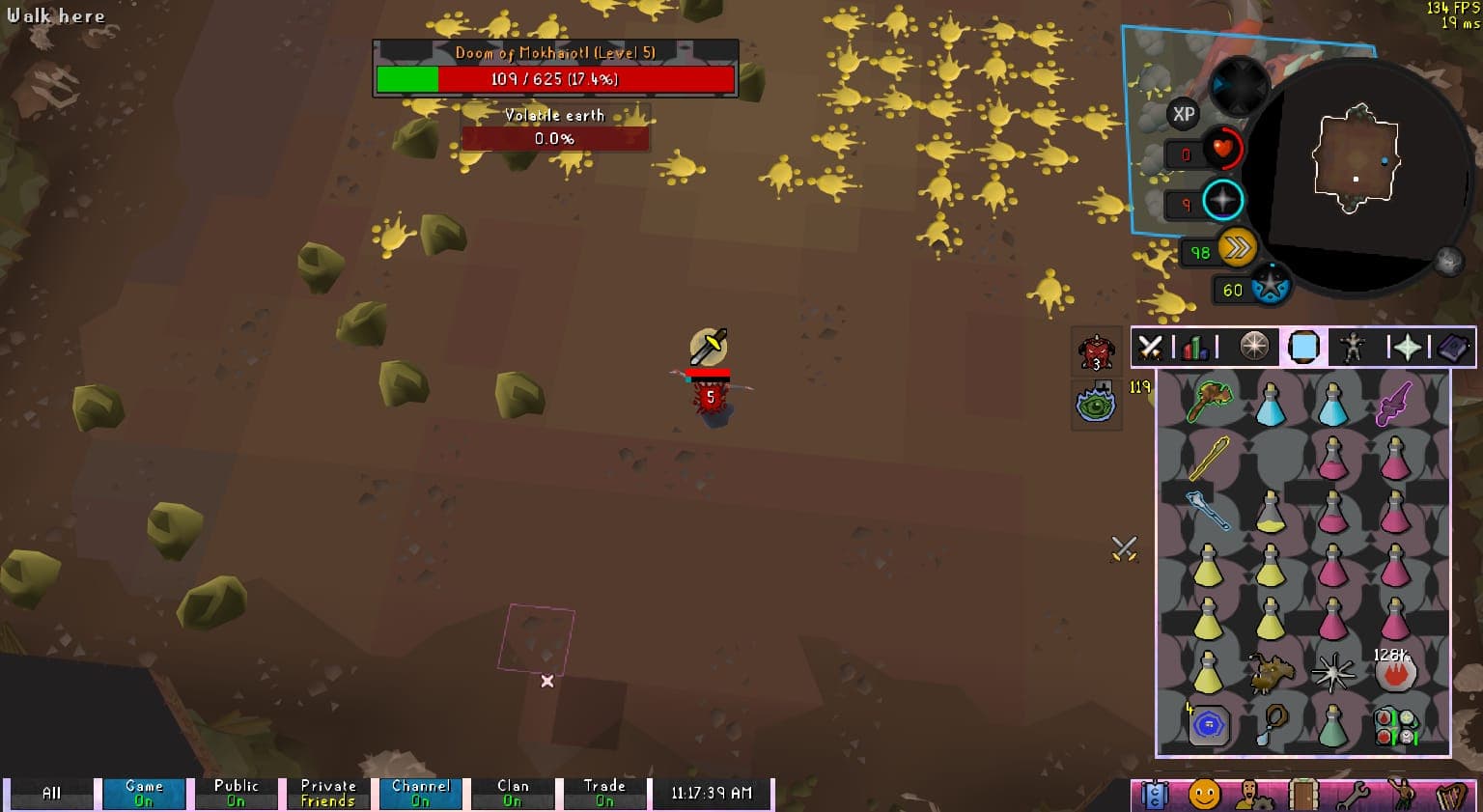 Fazed Imp death screenshot killed by Doom of Mokhaiotl in Old School RuneScape