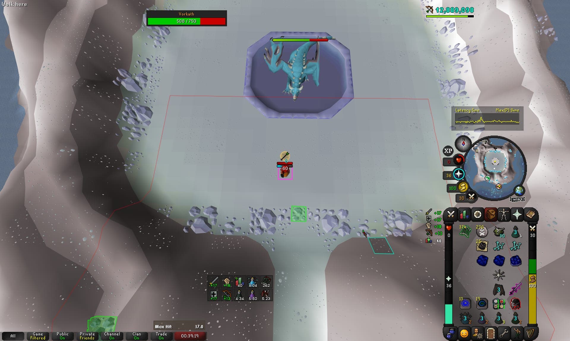 suk mi cox death screenshot killed by Vorkath in Old School RuneScape