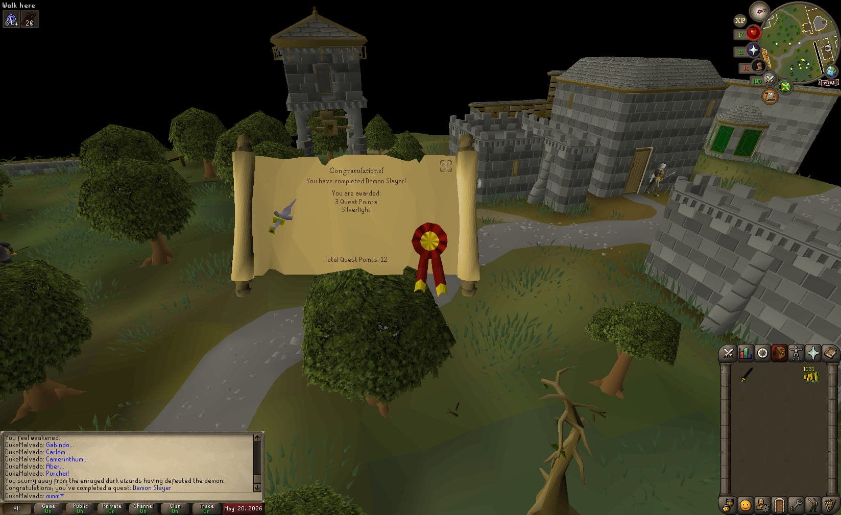 Event screenshot